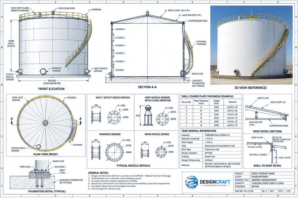 Storage Tank Design: Engineering for Safety, Reliability, and Performance